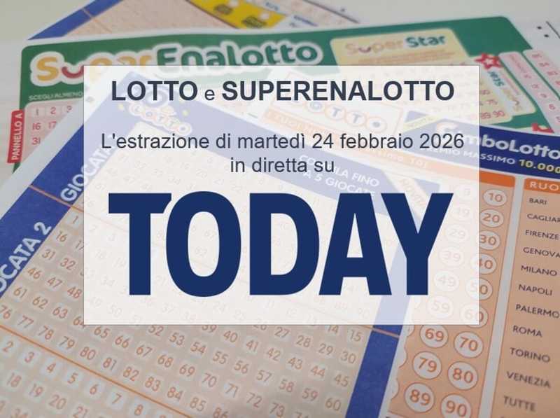Estrazioni Lotto e SuperEnalotto – Martedì 24 Febbraio 2026