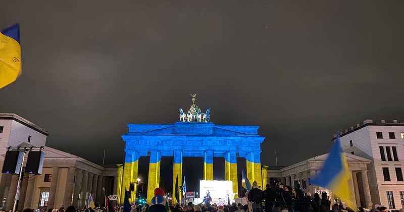 Manifestazioni a Berlino per l'Ucraina