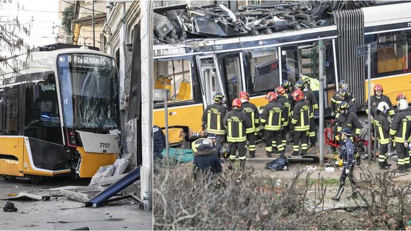 Tragedia a Milano: tram deragliato