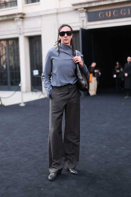 Ghali alla Milano Fashion Week 2026: un Look Gucci