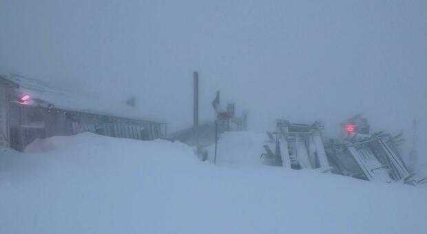 Neve sui Sibillini: accumuli record ad aprile