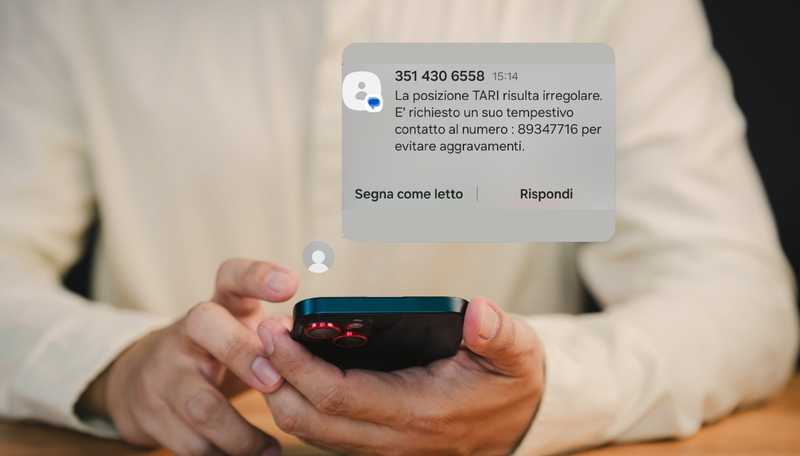 Truffa Tari: SMS sul mancato pagamento